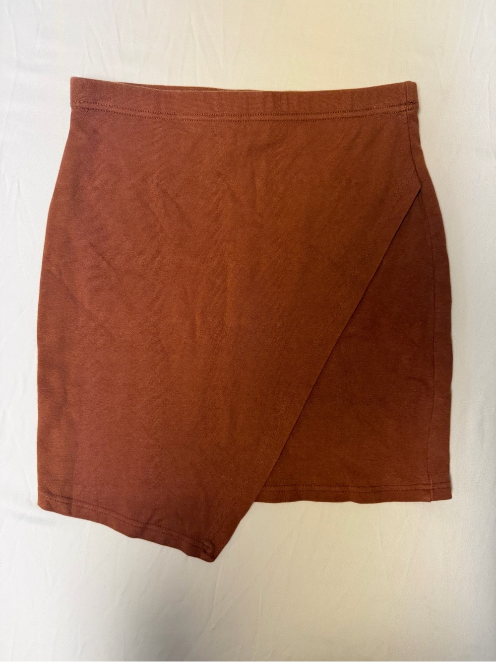 Miss Juli Women’s Six Large Mini Skirt Brown Gently Used